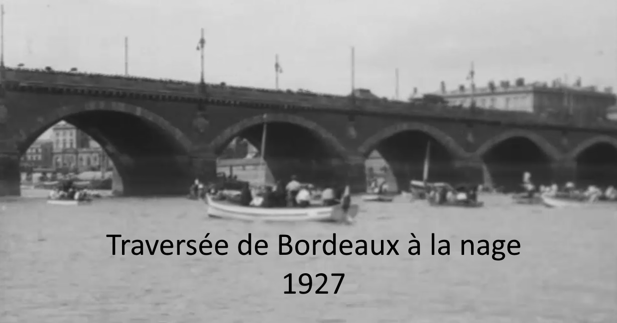 Traversée de Bordeaux à la nage 1927